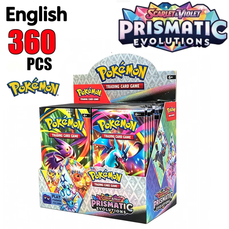 MEGA EVOLUTION SCARLET&VIOLE 360PCS/Set Pokémon Card 151 Prismatic Evolutions Black Bolt English Booster Battle Transaction Card