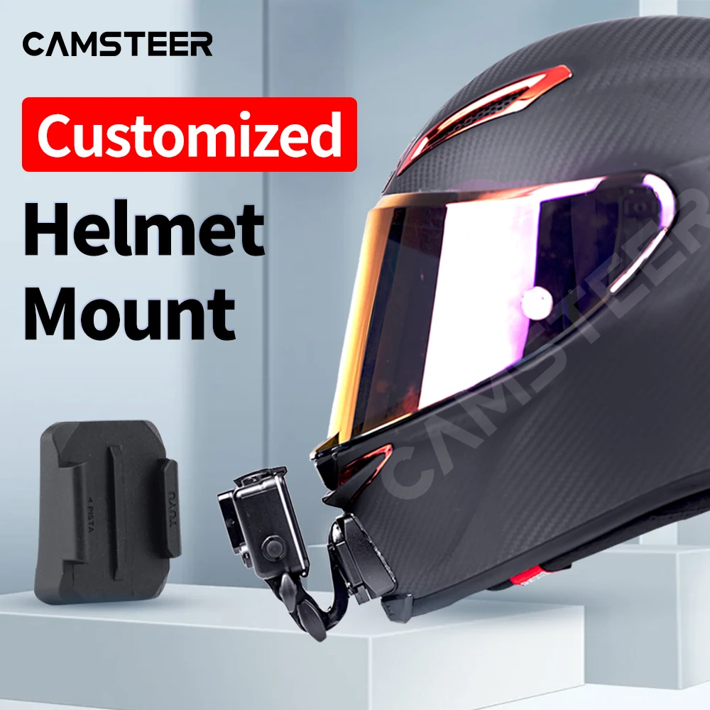 Motorcycle Custmized Helmet Chin Mount for HJC Shoei X14 NXR RF1400 Agv Arai For GoPro13 12 11 Insta360 Ace Pro2 X4 X3 DJI 5Pro