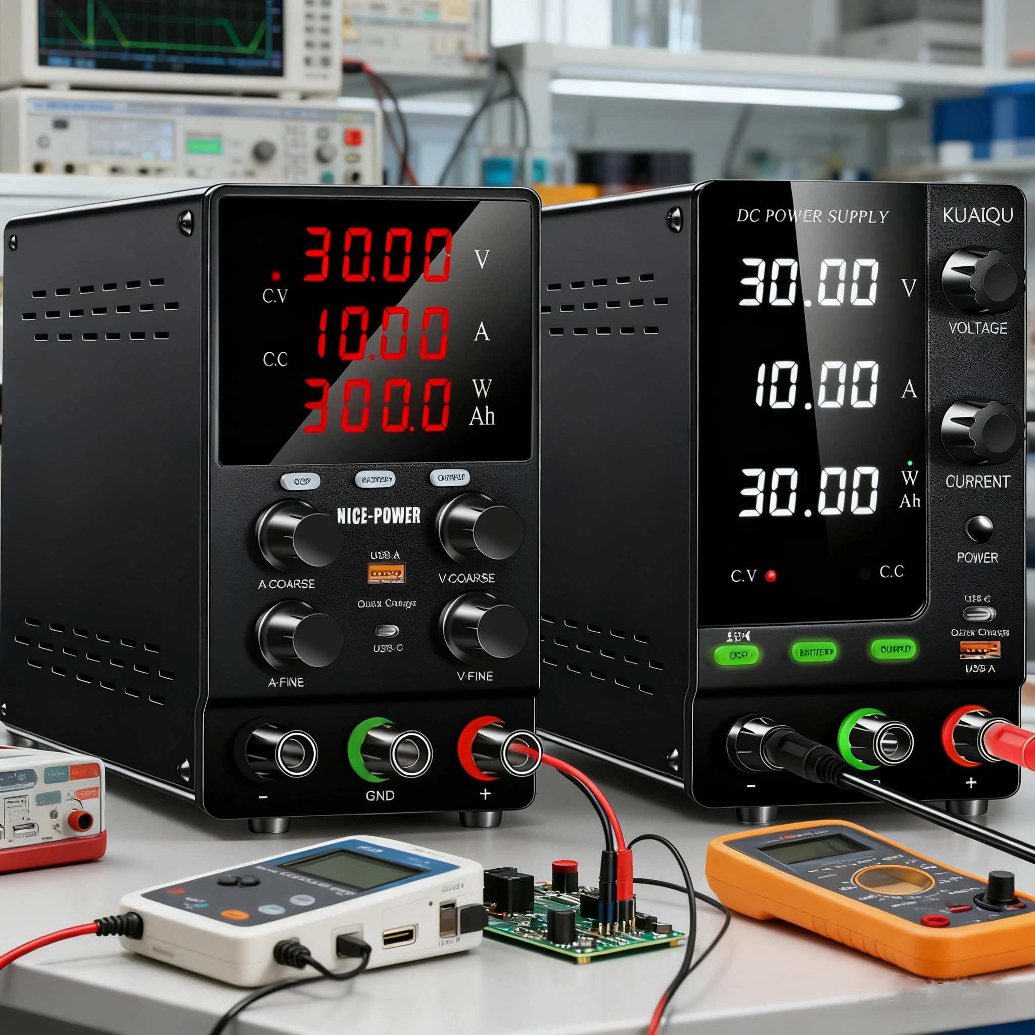 Fonte de alimentação DC regulada por comutação ajustável KUAIQU para carregamento/fonte de alimentação/testagem/arco e desenvolvimento com software