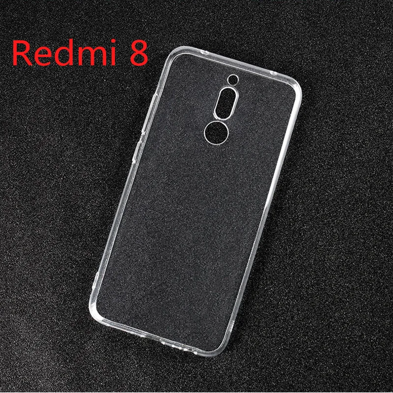 Clear Case for Xiaomi Redmi 8 Case Redmi 6 6A 7 7A 8 8A Note 4 4x 5 6 7 8 Pro S2 Go k20 Silicone Transparent TPU Phone Case