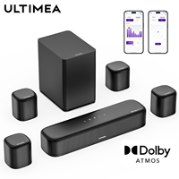 ULTIMEA 350W 7.1 Soundbar for TV with Dolby Atmos,Home Theater Technology Bluetooth Speakers with Subwoofer&4 Surround Speakers