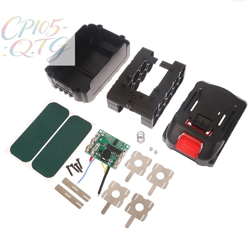 

Hot Power Tools Case BMS 21V Battery Storage Box For Wireless Electric Angle Grinder Cutting 18650 Battery Case Without Battery