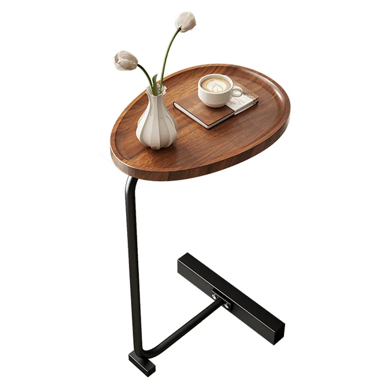 

#Modern Luxury Solid Wood Side Table Small Movable Table for Living Room Balcony Sofa Bed-for Small Apartment Furniture