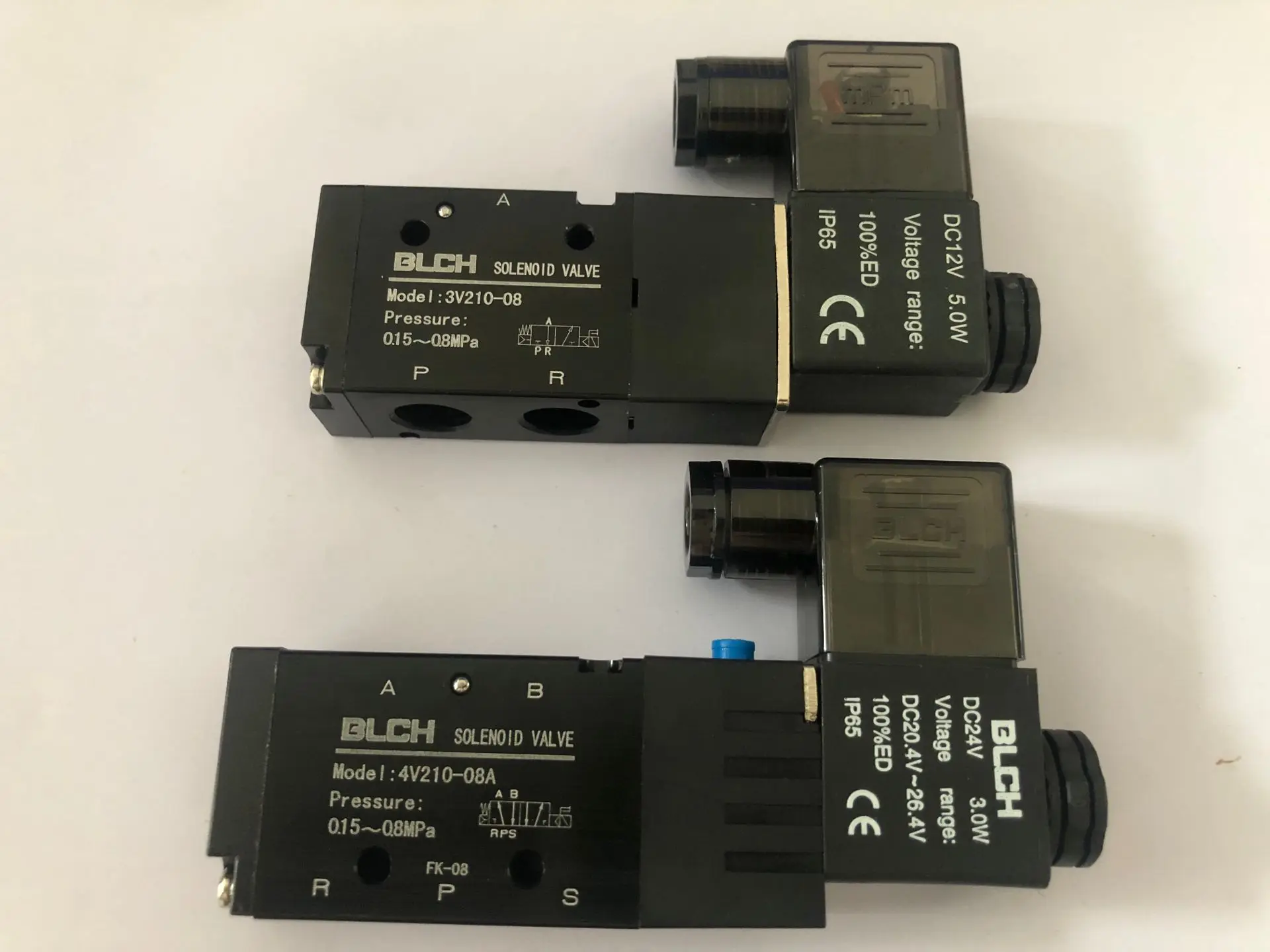 BLCH black Air Solenoid Valves 3V210-08 2 Position 3 Port 1/4