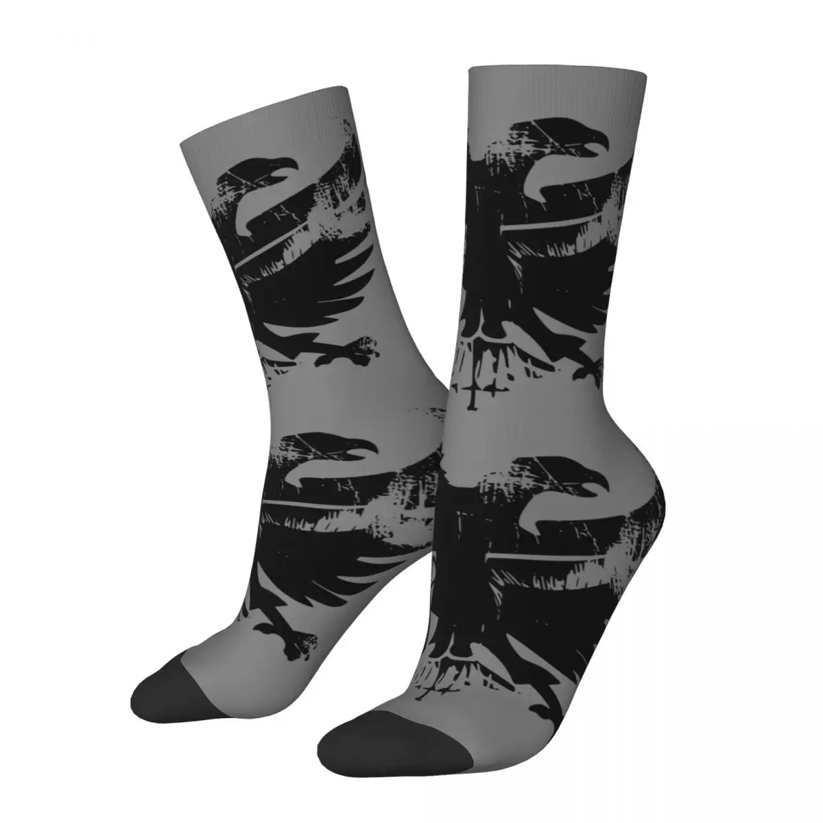 Gladiator Men's Socks Retro Harajuku Albanian Eagle Street Style Novelty Pattern Crew Sock