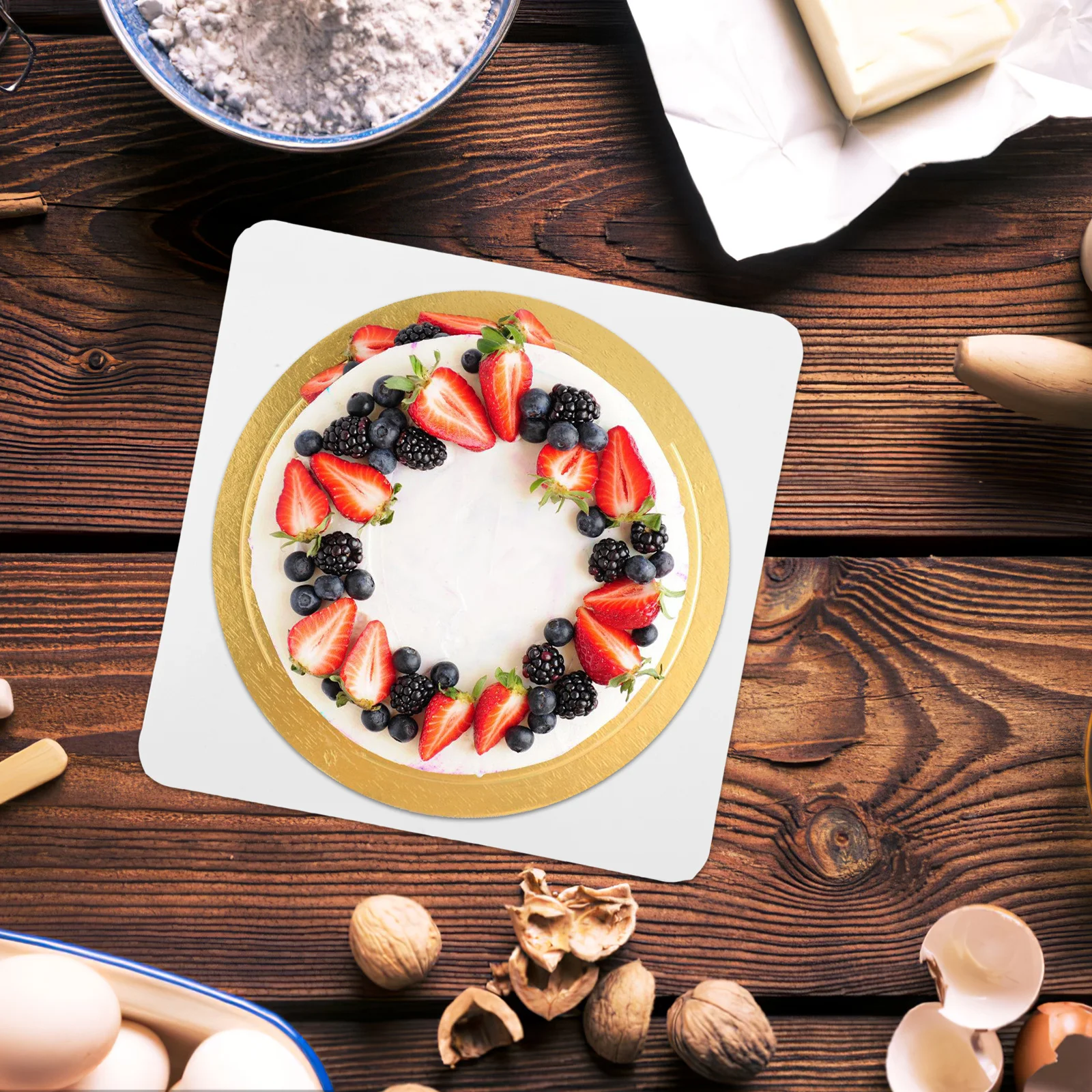 

25Pcs Thicken Cake Boards Square Base Tray for Birthday Party Baking Supply Cake Board Party Accessories Baking Supply