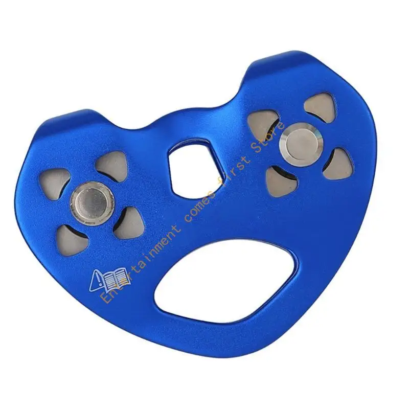 

55KD Aluminum Alloys Pulley Zipline Swivels Pulley Mountaineer Rock Climbing Pulley