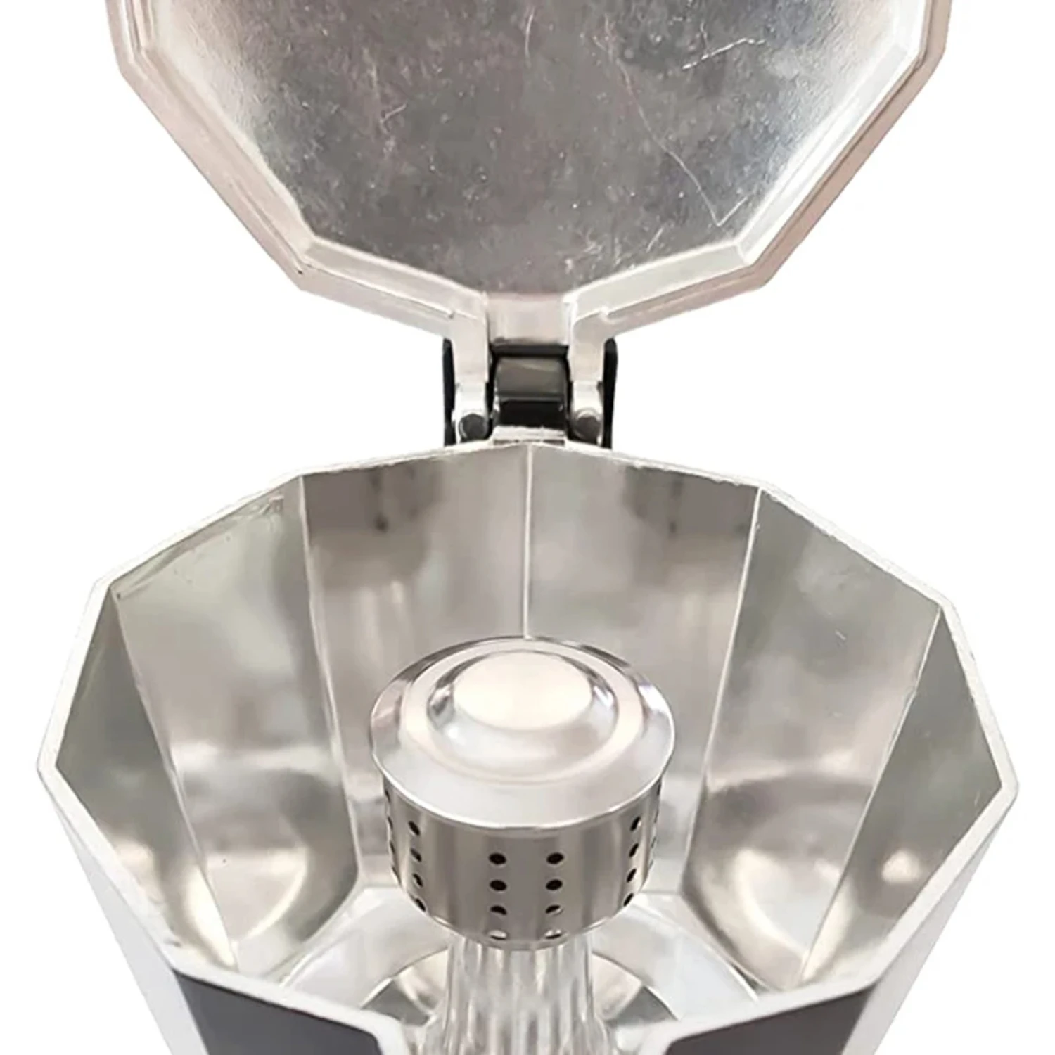 1Pc Stainless Steel  Moka Pot Stovetop Espresso Aluminum Coffee Maker Accessories Anti-Splash Valve Cover