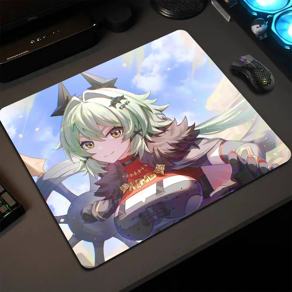Caesar Zenless Zone Zero Mouse Pad 22X18 Square Computer Accessories Office Game Table Mats Rubber Anti-slip Mousepads