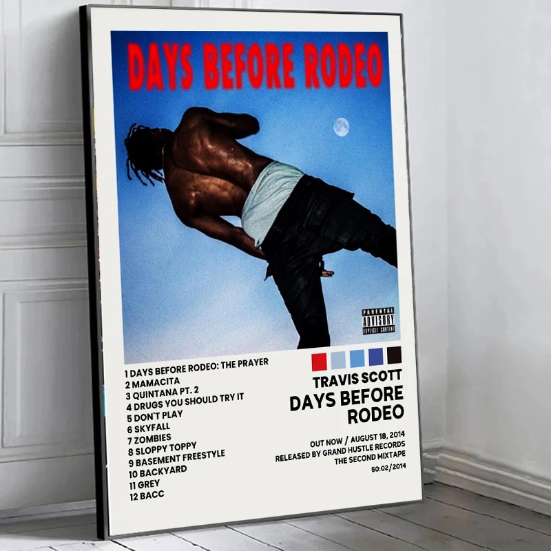ألبوم الموسيقى يغطي المشارك-ترافيس مغني الراب S-سكوت الهيب هوب المغني ألبوم يغطي حائط لوح رسم صورة فنية ملصق غرفة ديكور #3