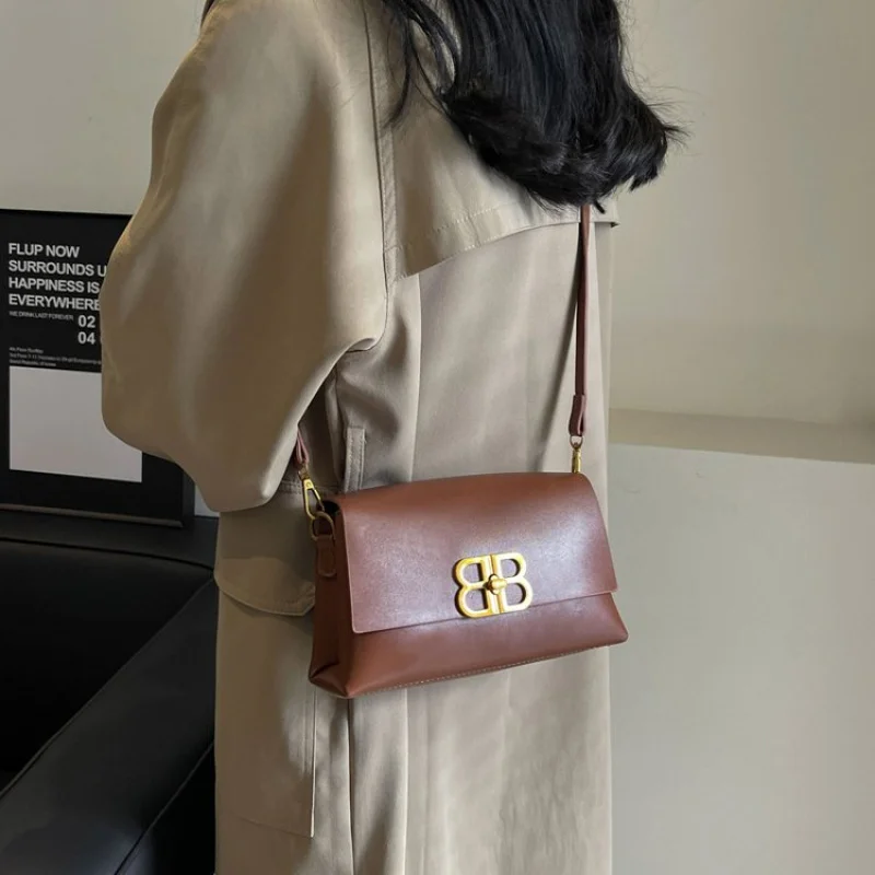 

Women's Crossbody Bag Leather Messenger Shoulder, Luxury Brand Handbags Elegant Tote With Multiple Organizational Features