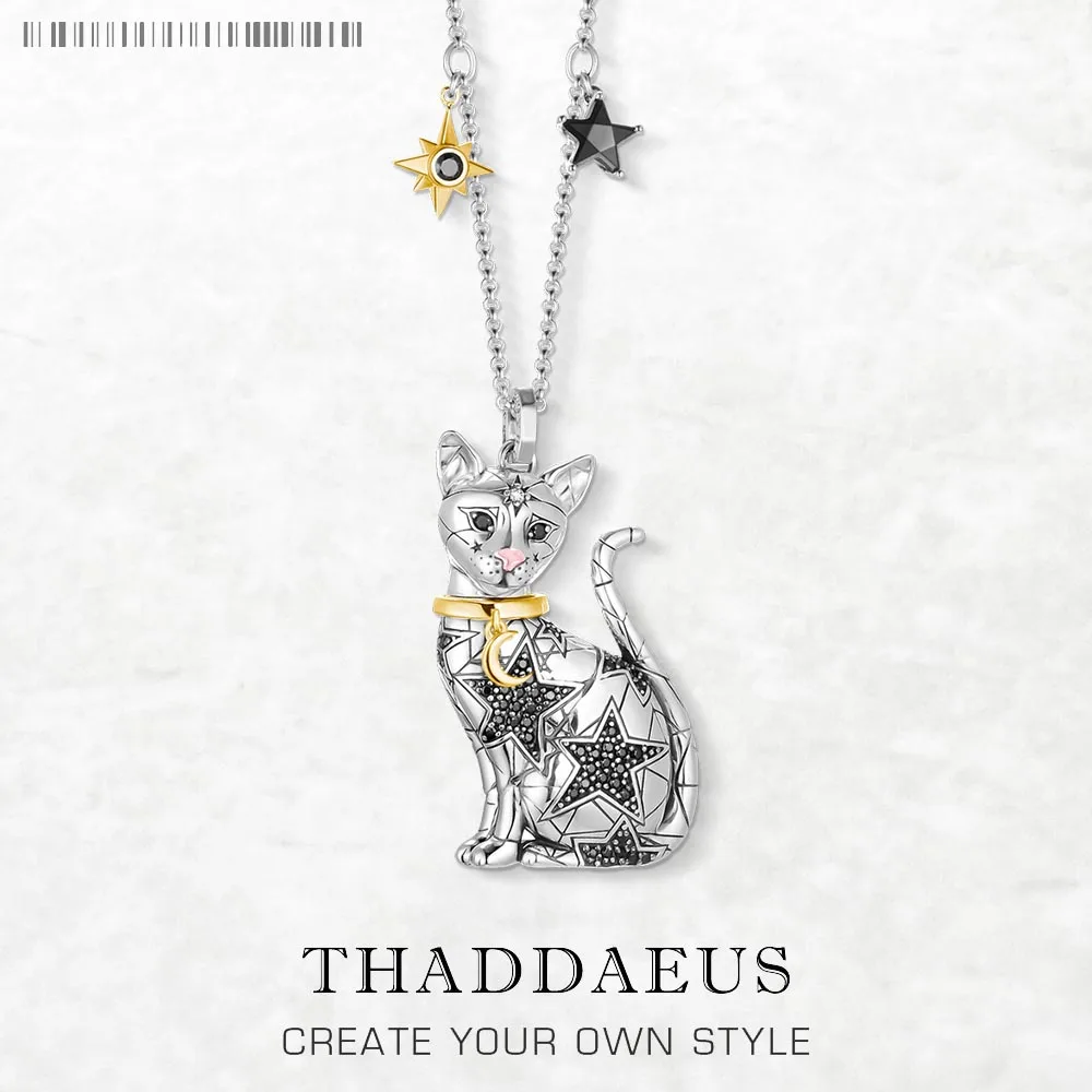 Naszyjnik łańcuszkowy Star Cat Brand New Fashion Jewelry Śliczny prezent dla kobiet
