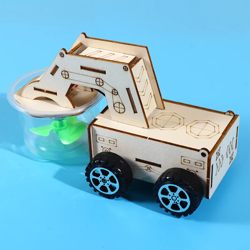 Mars-Reinigungsfahrzeug, Kehrmaschine, Staubsauger, Grund- und Sekundarschule, kreatives Holz, handgefertigt, DIY, kleine Produktion, Wissenschaft