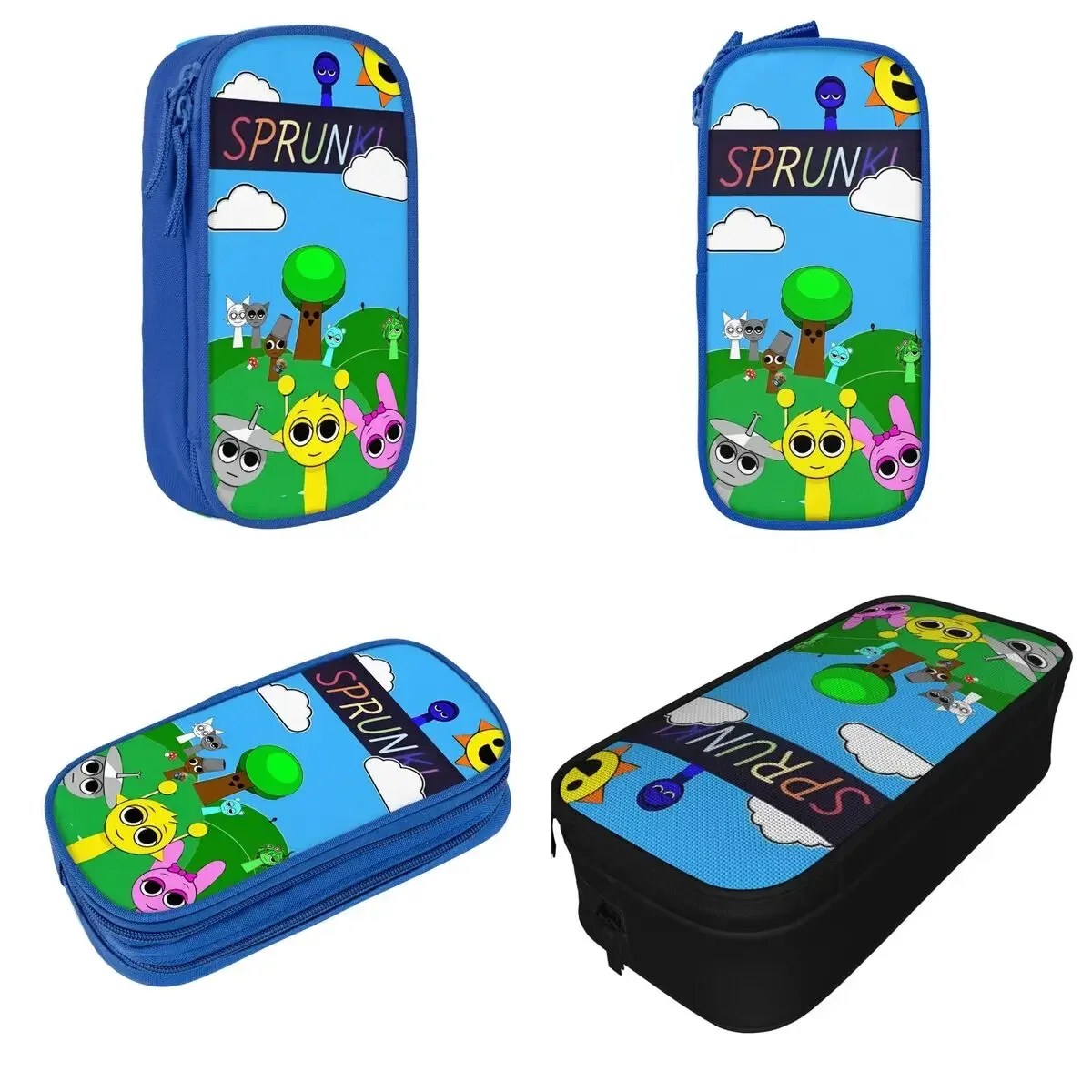 

Game Sprunki Incredibox Pencil Case New Pen Bags Girls Boys Big Capacity School Supplies Gift Pencilcases