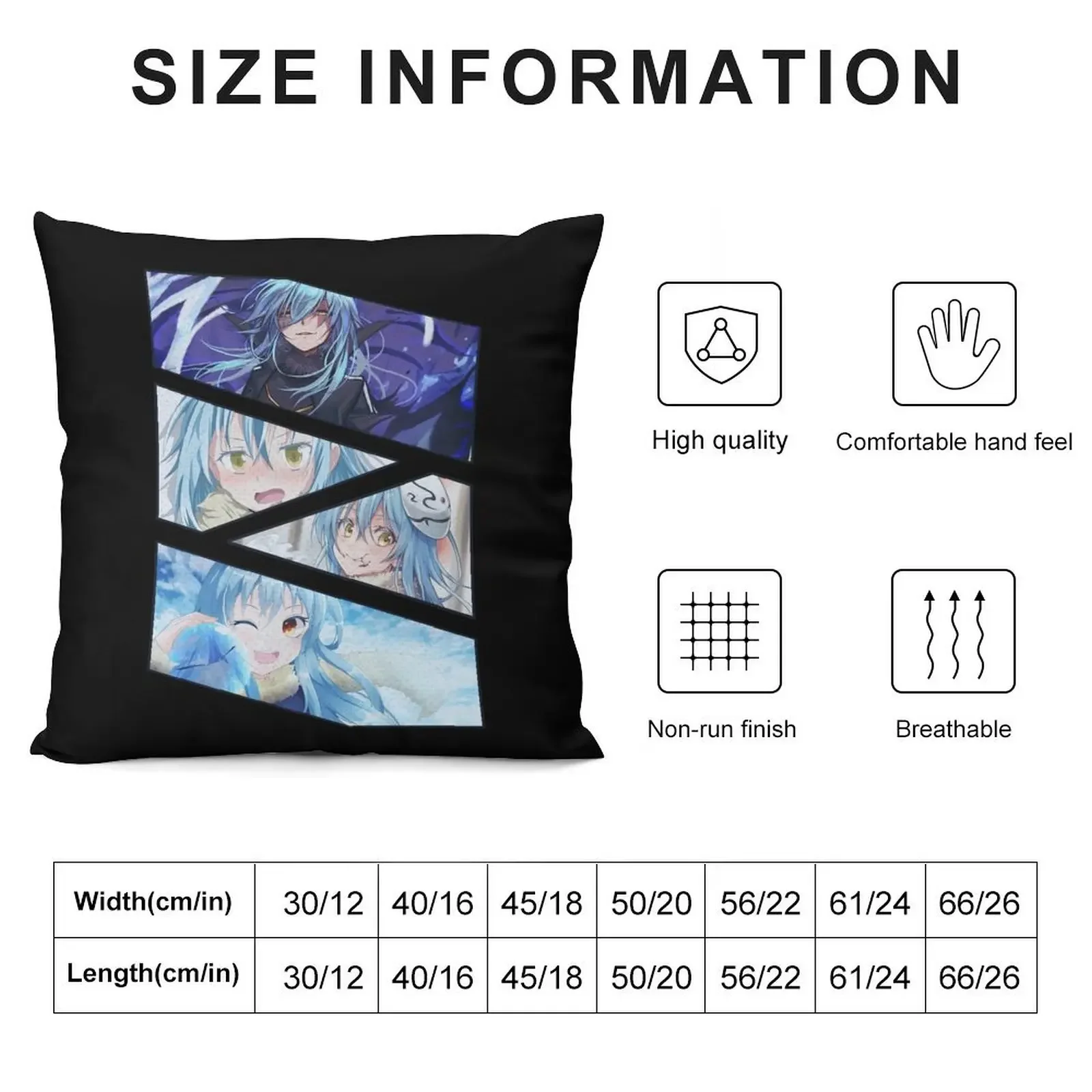 Rimuru Tempest Manga Panel Design Throw Pillow Cushions For Sofa Bed pillowcases Couch Pillows pillow