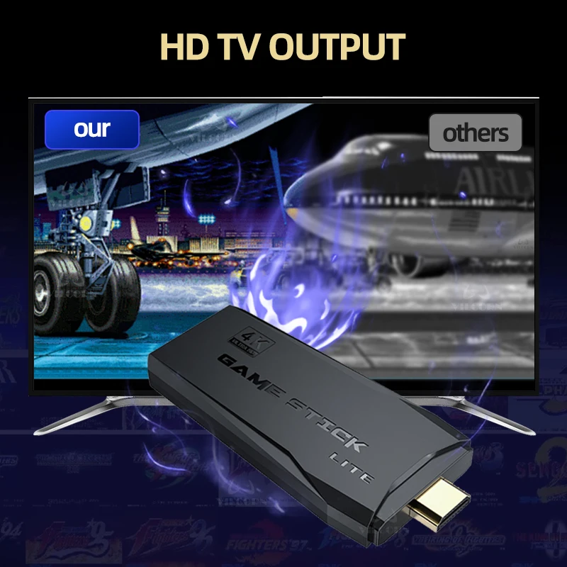 Videospielkonsole TV HD Game Stick 64 GB 20000 Retro-Spiele für GBA/MAME/SEGA Everdrive Save/Search/To adding für Kinder Geschenk