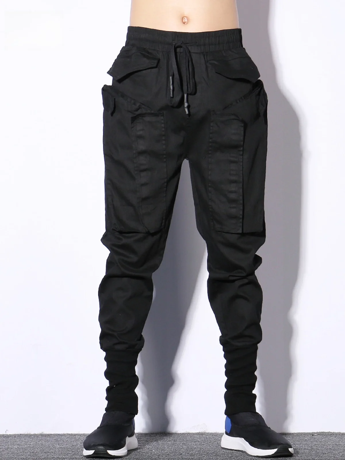 

Мужские рабочие брюки k Sle в уличном стиле, модные, свободного кроя, с большими карманами, из ткани «Роман».