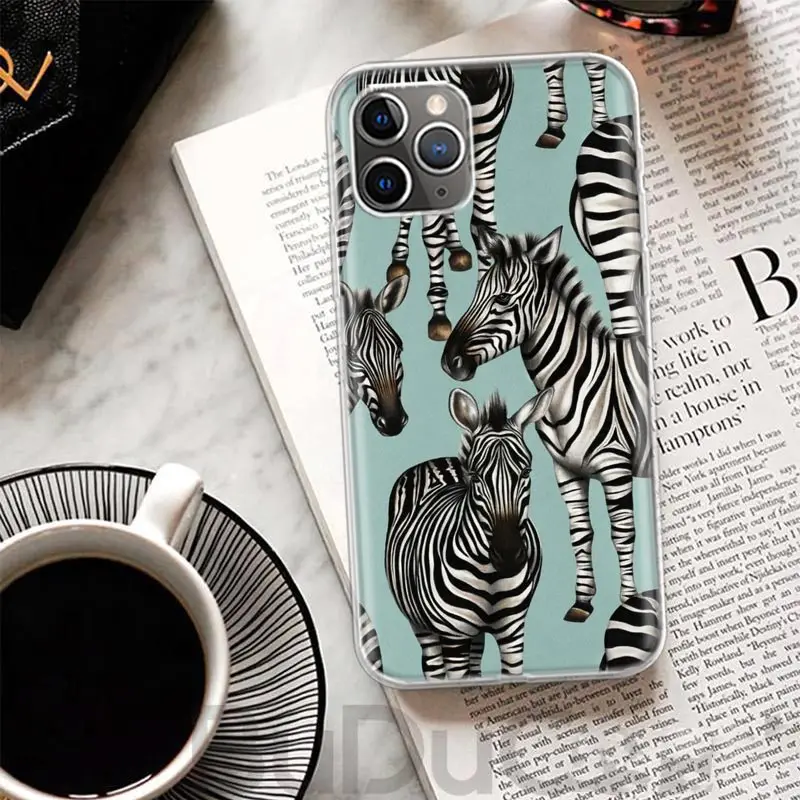 Zebra Stripe Black White Cover For iPhone 16 15 14 13 12 11 Pro Max Apple Phone Case X XS 7 Plus 8 + Art Customized Print Shell  image 4