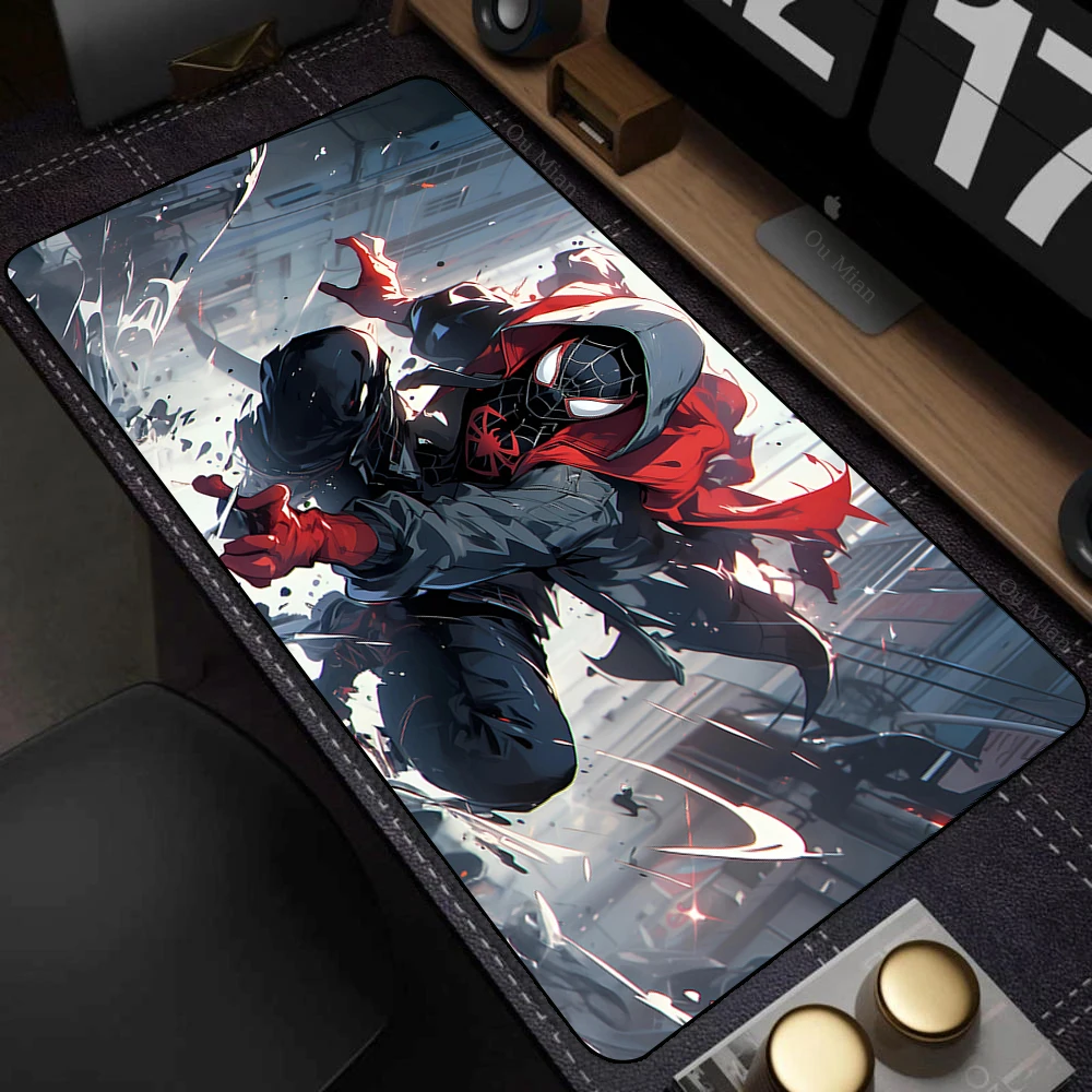 Spider Man Mouse Pad XXL Gamer Gaming PC Computer Otaku Locking Edge DIY Customized Photo Laptop Notebook Desk Mat Rubber Carpet