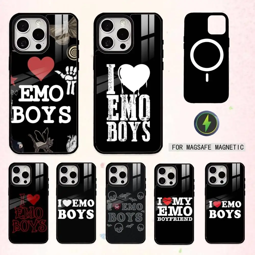 

I Love E-Emo B-Boys Icon Phone Case For iPhone17,16,15,14,13,12,11 Plus,Pro Max Magnetic For Magsafe Wireless Charging