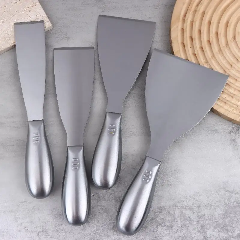 Espátula para carne de acero inoxidable, espátula para teppanyaki, espátula comercial para pizza, espátula para panqueques, espátula de cocina