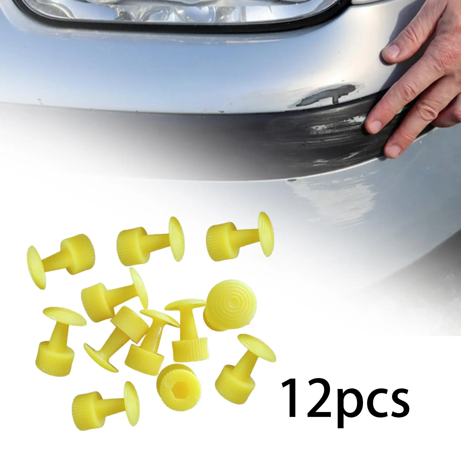 

12x Pulling Tabs Car Body Dent Removal Tool Accessory Wear Resistant