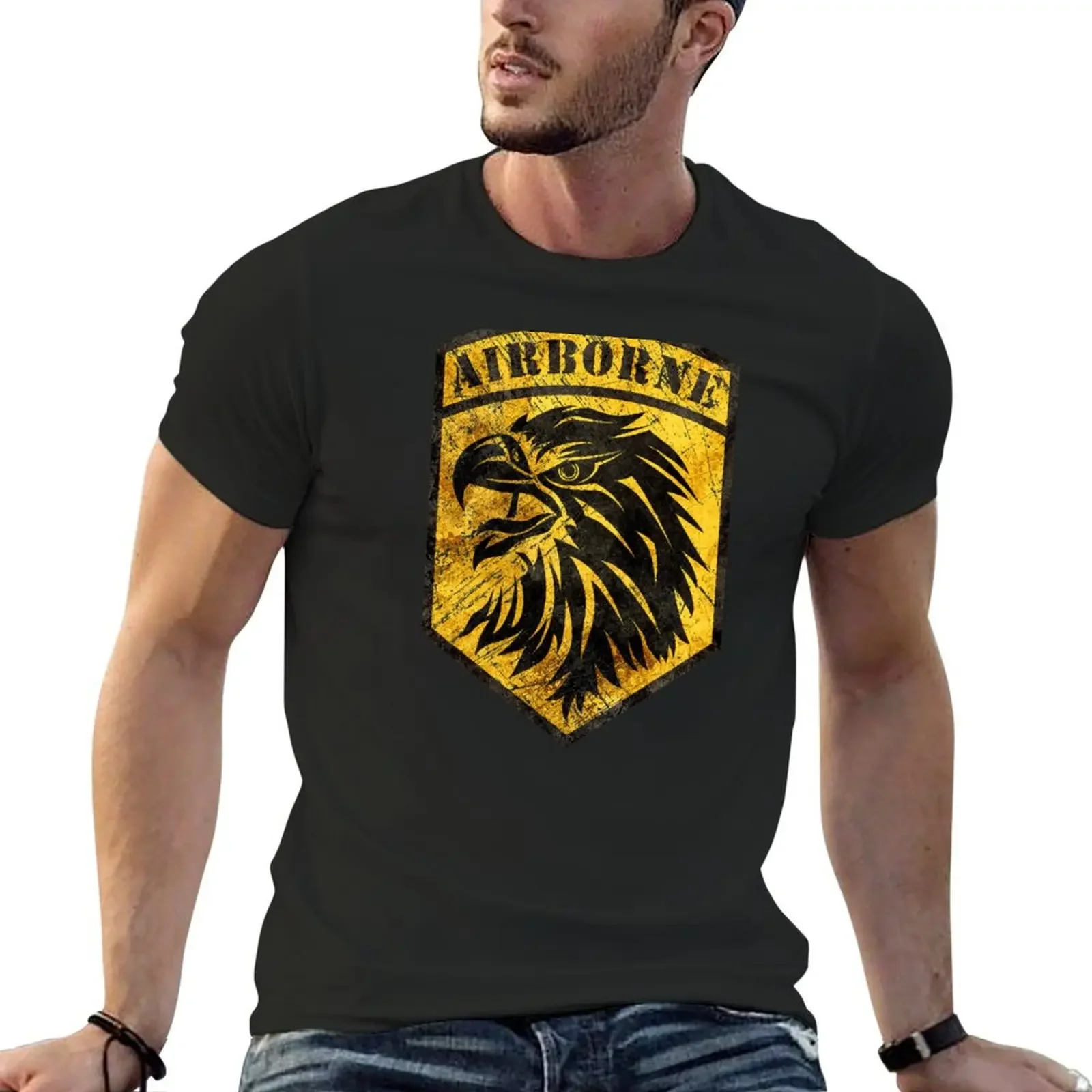 

Airborne Vintage Emblem V01 T-Shirt plus size tops for a boy plus size clothes vintage plain t shirts men