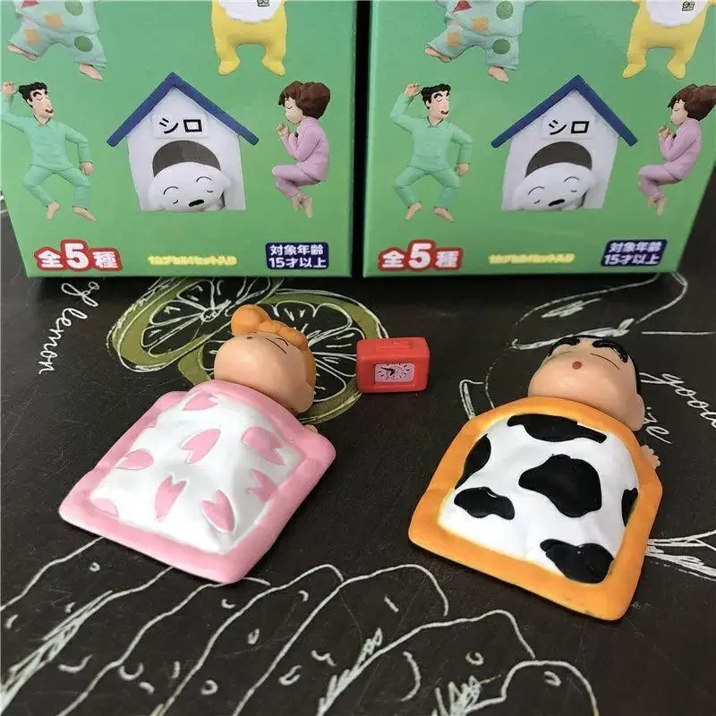 

Trendy Japanese Sleeping Version Of Crayon Shin-Chan Family Scene Doll Figurine Ornaments As A Gift For Friends Or Children