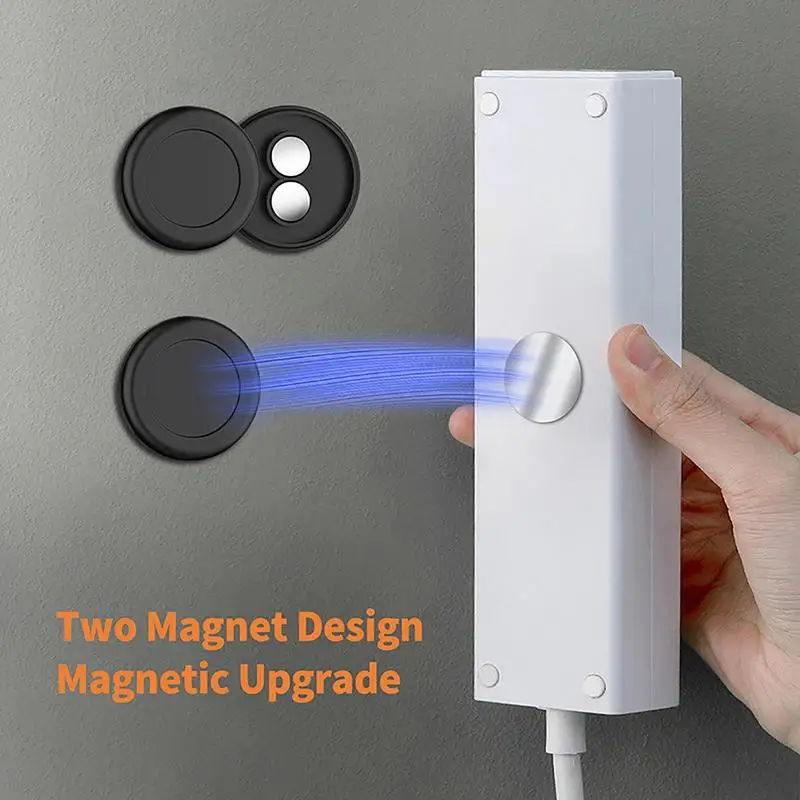 Remote Control Storage Magnetic Box Wall Mounted Storage Organizer TV Remote Control Mounted Mobile Phone Plug Charging Holder