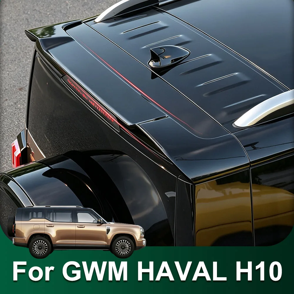 Fit For GWM H10 HAVAL H10 Black Knight Tail Wing Automotive Parts Dedicated Top Wing Enhance The Sportiness Of The Vehicle Body