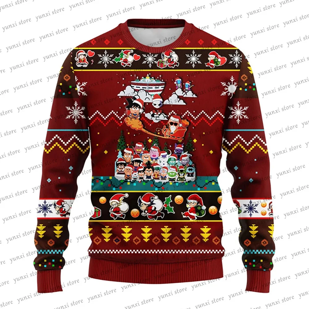 Autumn/Winter New Year Christmas Clothing 3D Sweatshirt 2024 Hot Selling Christmas Sweater Fashion Street Super Large Pullover