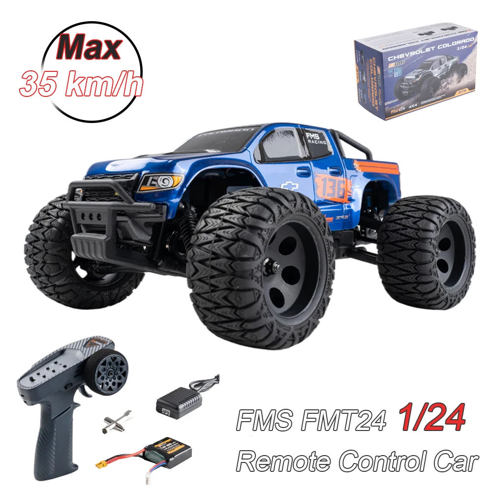 

Новый FMS FMT24 1/24 Colorado Rc с дистанционным управлением, электрический 4x4 внедорожный двухскоростной волновой ящик, высокоскоростная модель монстра-трака, игрушечный автомобиль