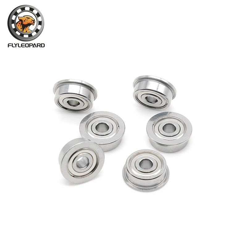 2PCS SFR133ZZ CB Flange Hybrid Ceramic Ball Bearings 3/32\'\' x 3/16\'\' x 3/32\'\' inch Flanged Ball Bearings RIF-3332ZZ