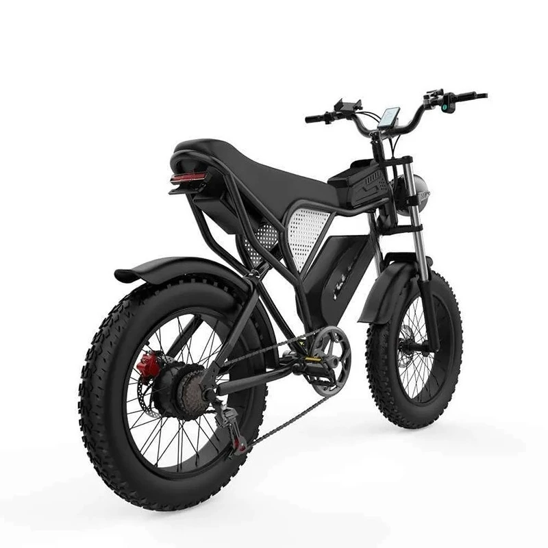 

20 inch high carbon steel electric bicycle removable battery angel eye headlight double shock absorber bicycle