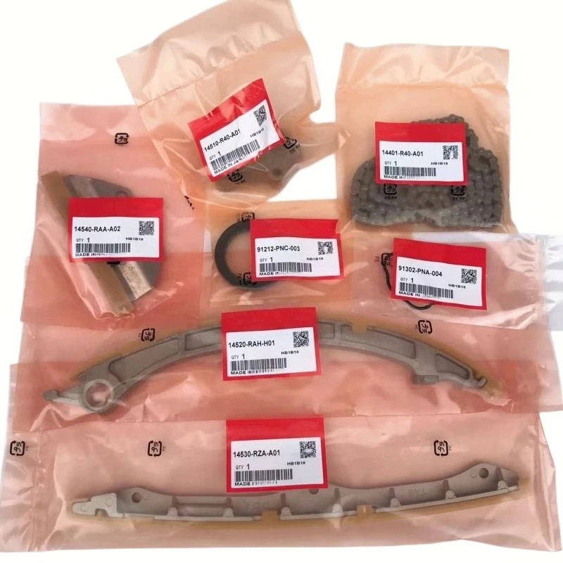 

14401-R40-A01 Engine timing chain kit 7 pieces for Acura TSX Honda CRV Civic Accord 14510-R40-A01 14540-RAA-A02 14520-RAH-H01