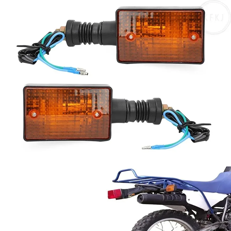 

2/4 Pcs Motorcycle Rear Brake Turn Signal Lights Indicators for Yamaha XT350 XT600 XT550 XT250 FZ750 1985-2000 Amber Lamps