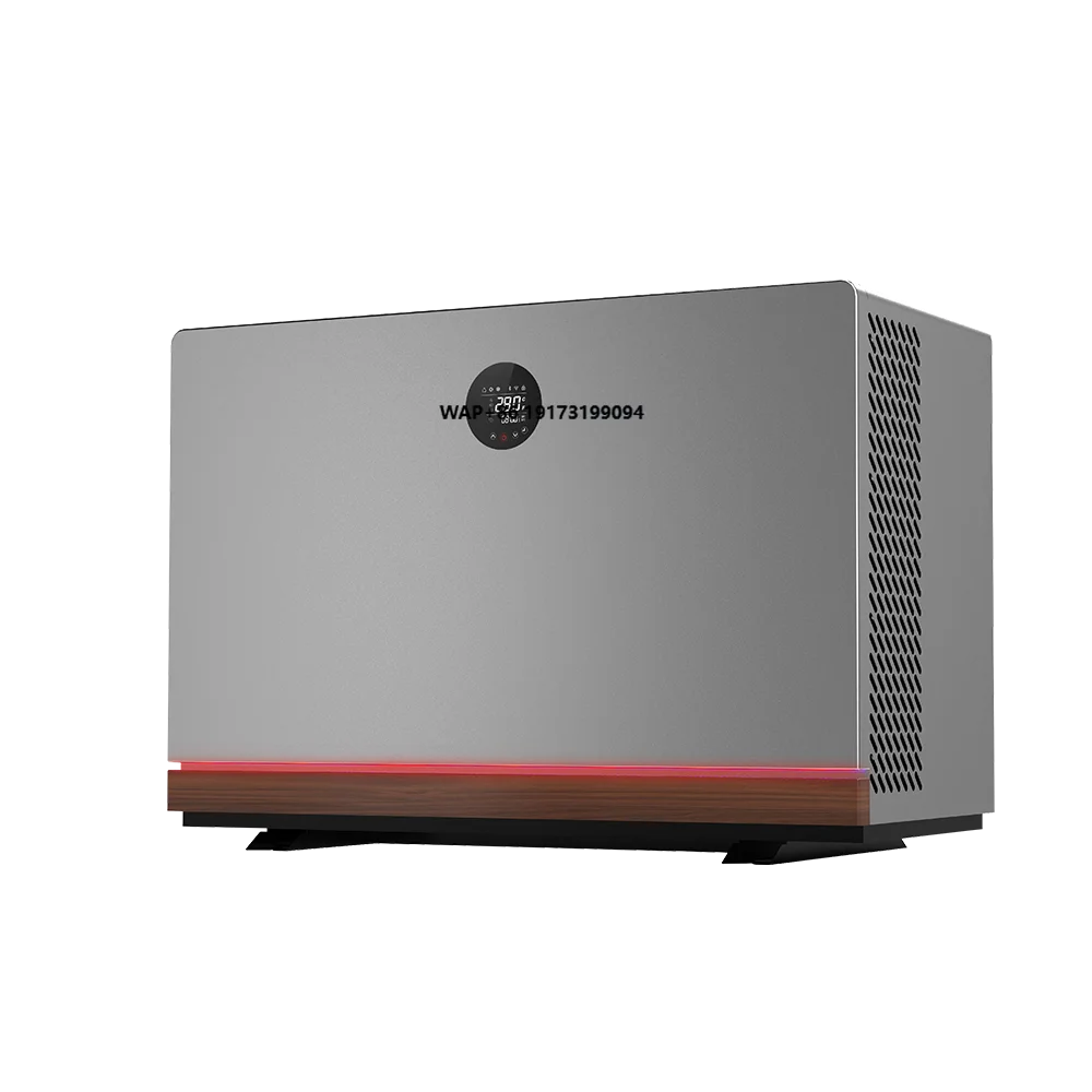 عالية الكفاءة الذكية واي فاي R32 مصدر الهواء مضخة الحرارة تعمل بالطاقة الكهربائية التيتانيوم مضخة الحرارة لحمامات السباحة في الهواء الطلق الفندق A +++