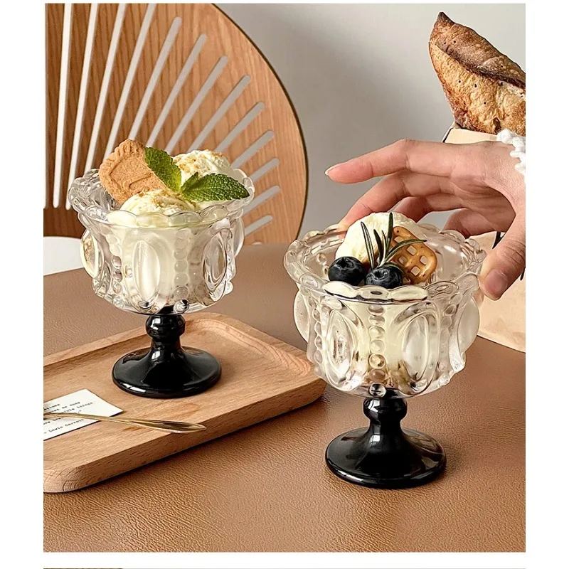 

Nordic Relief Cup Glass Cup Ice Cream Ice Cream Dessert Yogurt Pudding Home Dessert Coffee Cup Home Breakfast Container