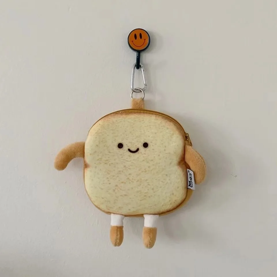 Cartoon Cute Toast Bread Pencil Case Student Stationery Cute Large Capacity Storage Bag Kawaii School Supplies Back To School