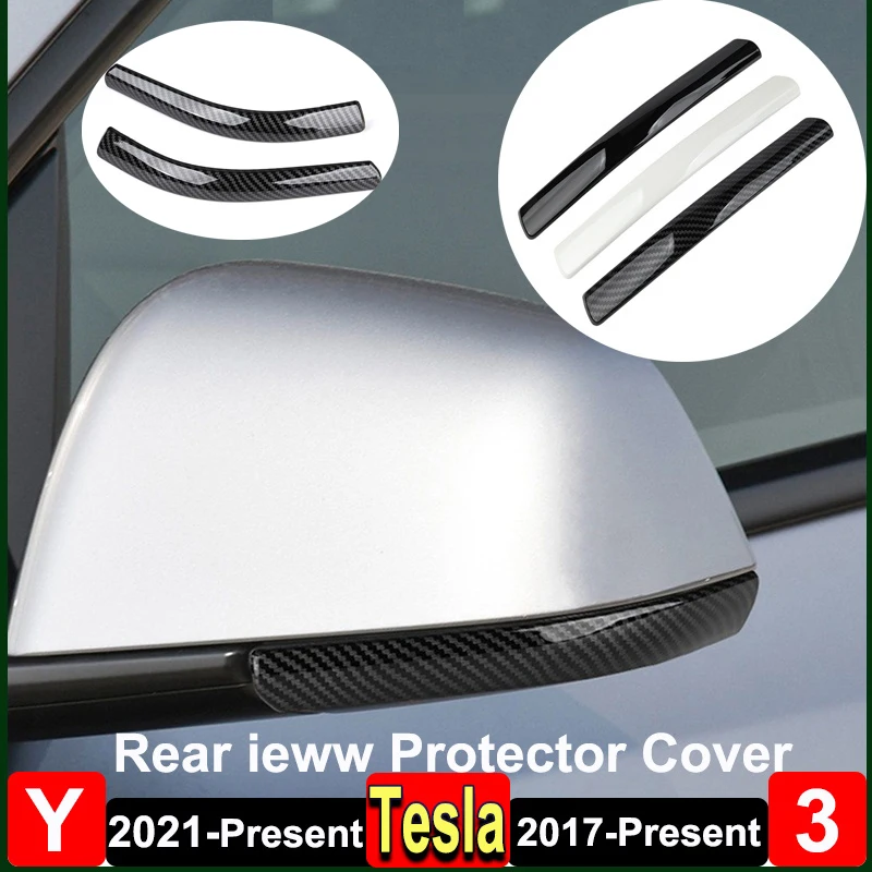 

For Tesla Model Y Juniper 2025 Rear View Mirror Anti-collision Strip Model 3 Reverse Anti-scratch Door Side Protection Sticker
