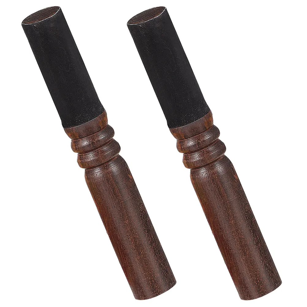 

2pcs Grinding Rod Durable Wooden Mallet Stick Singing Bowls Handle Sound Bowl Accessory Striker Mallet Easy Clean