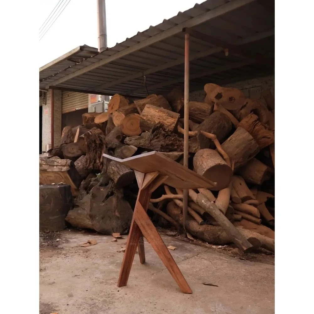 Reading stand Solid wood display Recipe sheet music stand Niche design Wabi Sansan wind Magazine newspaper stand