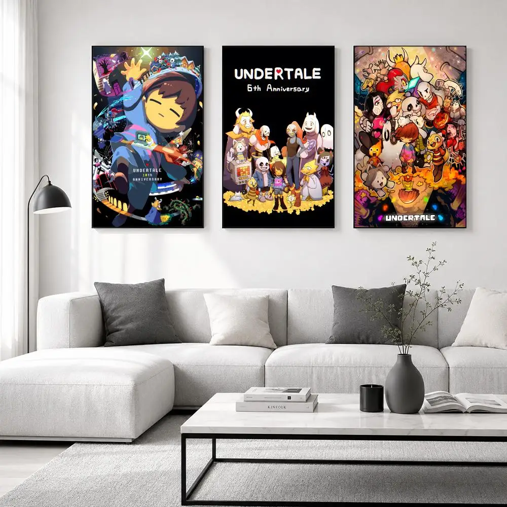 Game Undertale Poster High-quality wall art posters, suitable for home offices, bedrooms, and living rooms.