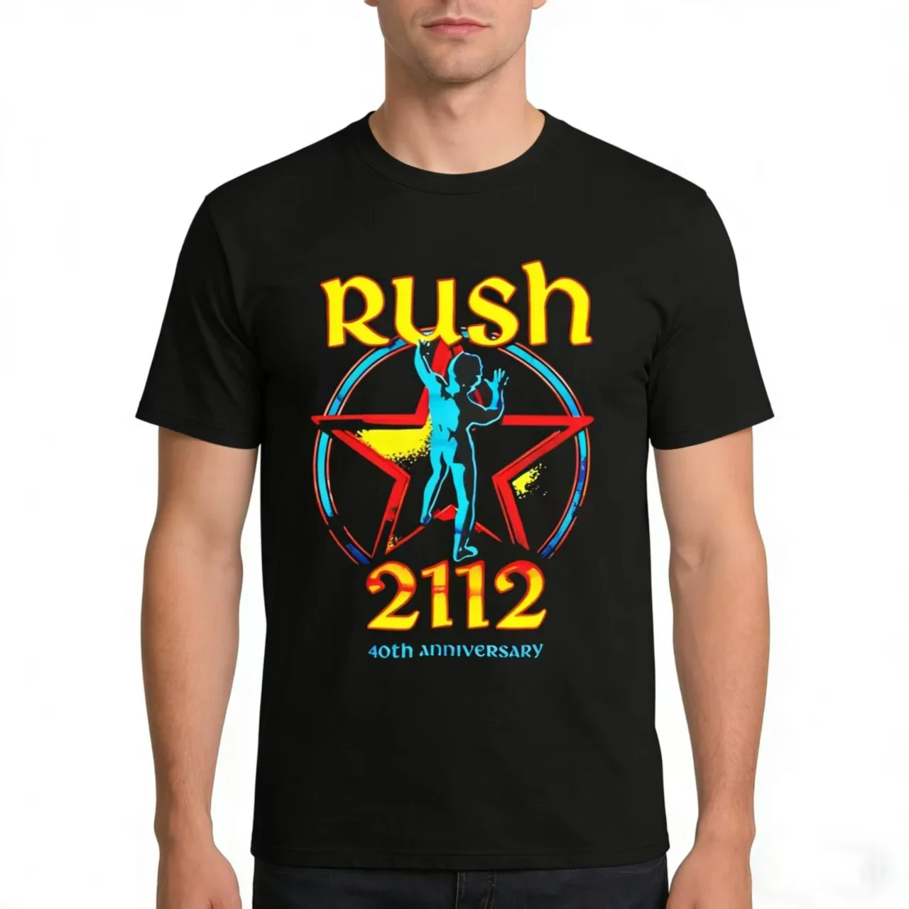 Camiseta de la banda Rush Rock Moving Pictures, camiseta de la gira de 1981, camisetas puro Y2K para adultos, camiseta de moda con cuello redondo para verano