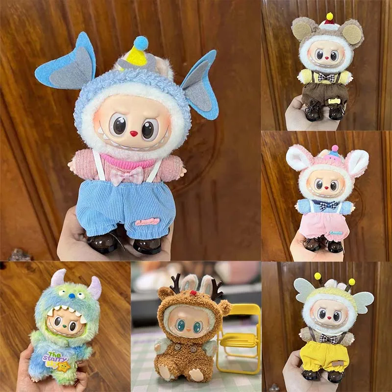 

Only Clothes for Labubu Dolls Clothes Sitting Party Series Overalls Cute Bees Soft Fashionable Doll Clothes for Accessories