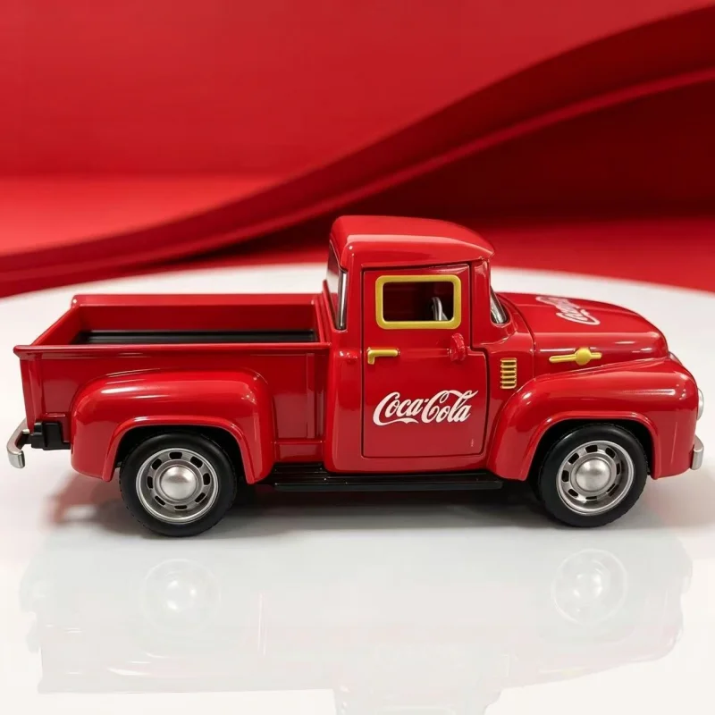 1/36 Retro Amerikanisches Rotes Pickup-Legierungs-Reaktionsspielzeugauto-Modell, Geeignet für Erwachsene als Sammlerstücke und Dekorationen – Detail 4