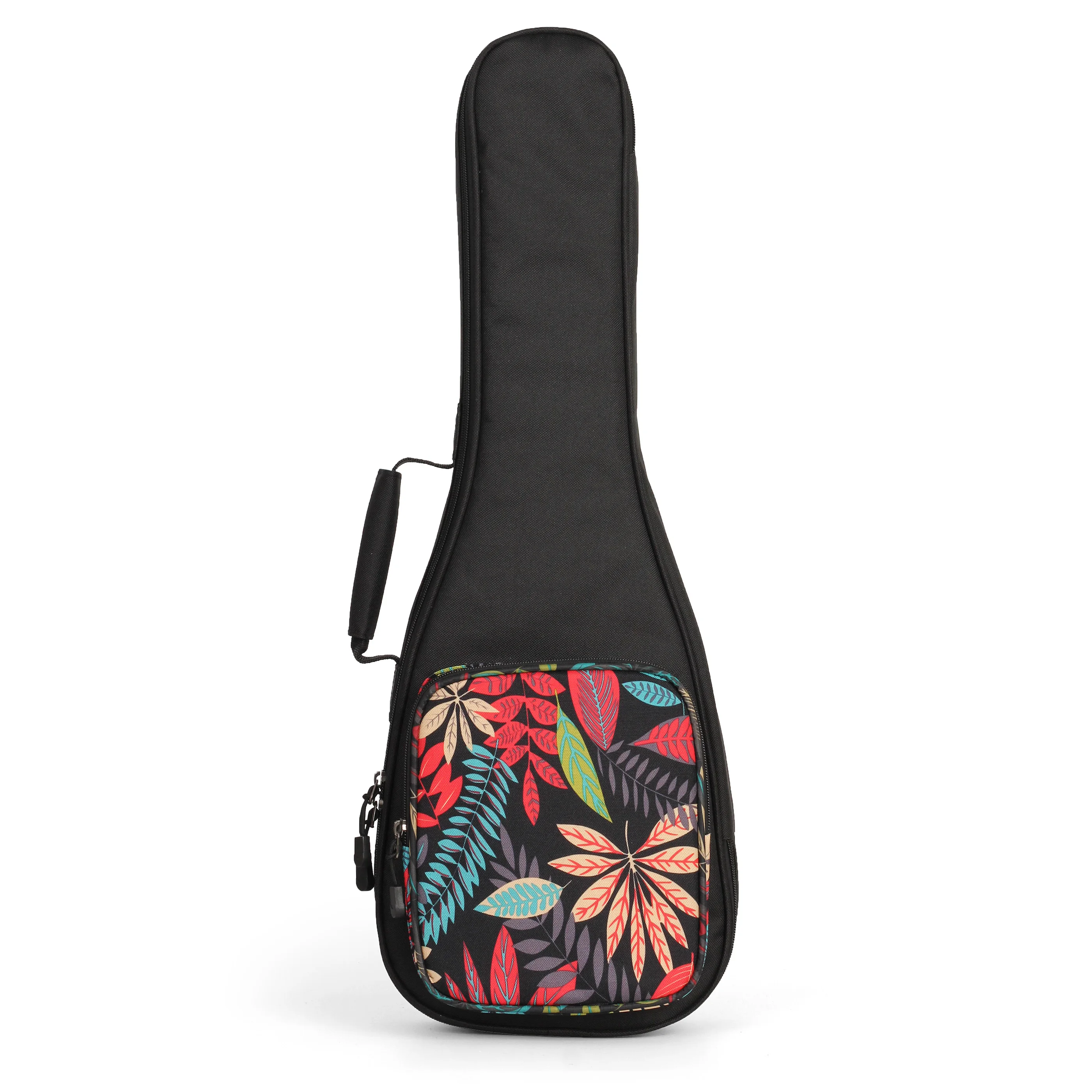 

21 23 26 Inch Ukulele Gig Bag Case Mysterious Leaves Ukelele Bag 4 Strings Guitar Soft Case with 10mm Sponge Padding