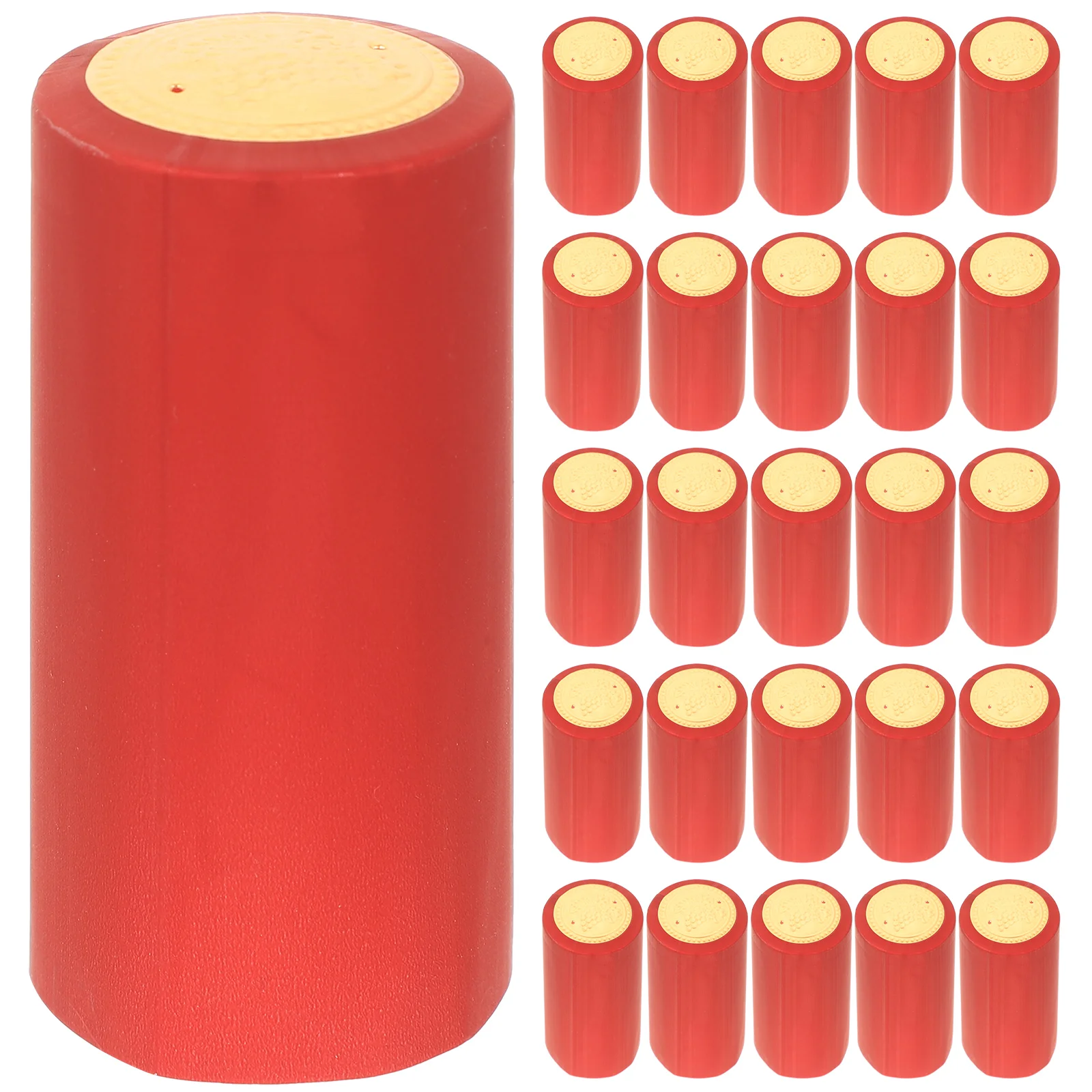 200pcs Red Bottle Caps Heat Shrink PVC Sealing Films for Bars Home Winery Office Fits Most Bottles Easy Use Bottle