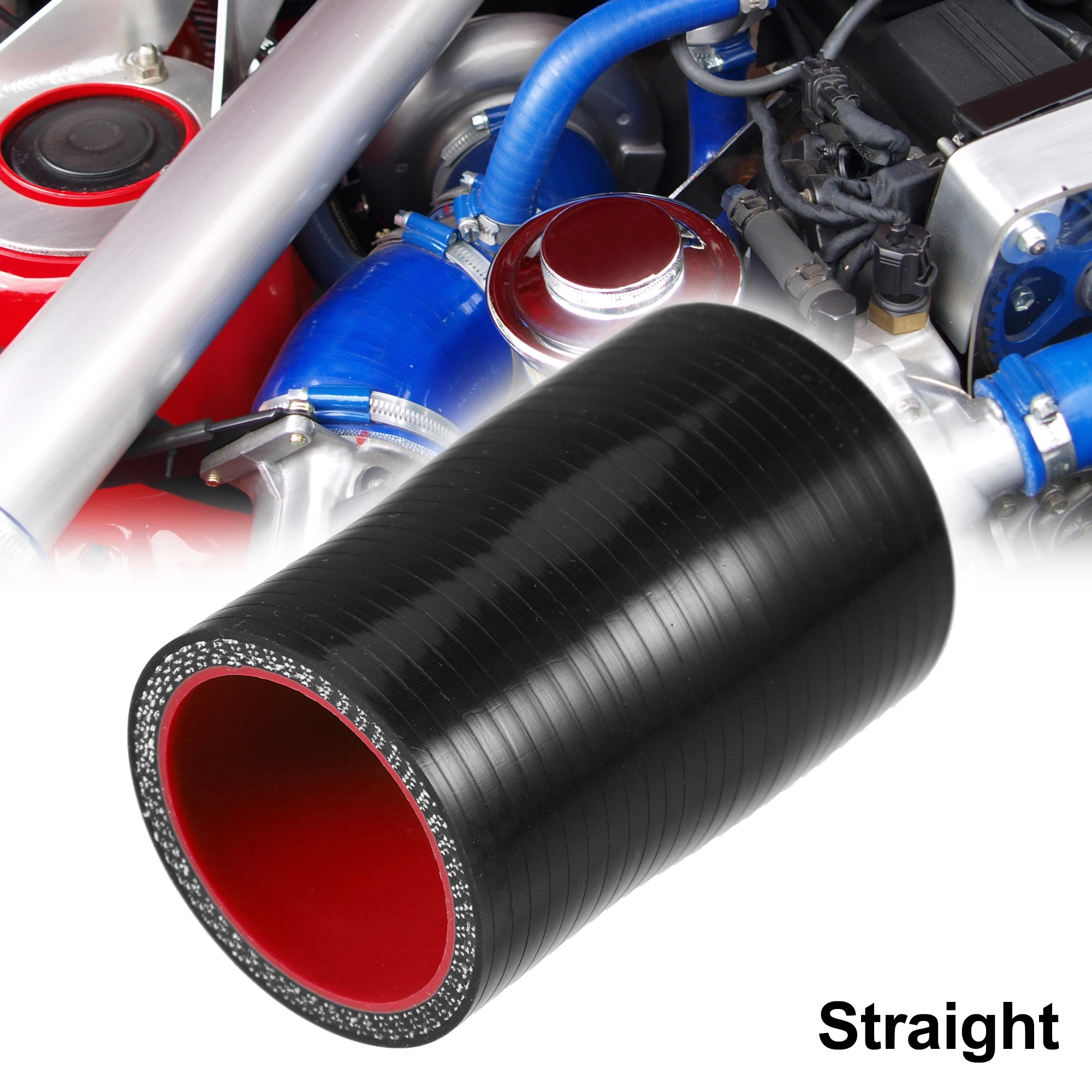 UXCELL 32-38mm 38-42mm 40-51mm 48-51mm 102-127mm ID Straight Silicone Reducer Hose Silicone Hose Coupler Intercooler Tube