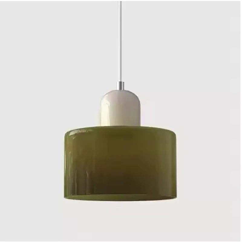 Scandinavische moderne glazen slaapkamer nachtkastje lange lijn kleine kroonluchter restaurant bar kroonluchter eenvoudige verlichting sfeerlamp E27